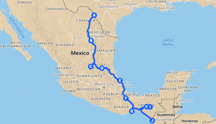 road trip through mexico